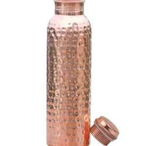 Hammered Copper Water Bottle Pure Copper Vessel For Drinking Healthy Water 950ML